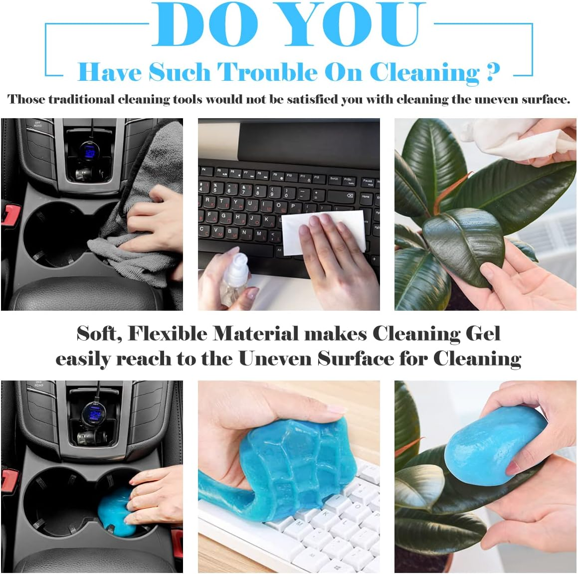 Car Cleaning Gel Car Cleaning Putty Car Putty Car Interior Cleaner Car Slime Car Detailing Kit Car Accessories Gifts